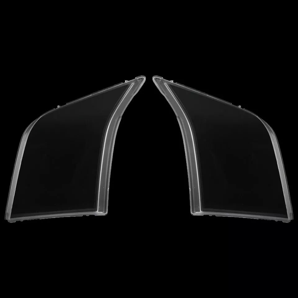 2X CLEAR HEADLIGHT LENS LAMPSHADE COVER SHELL FOR FORD TRANSIT MK7 VM V348 06-14